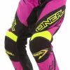 Oneal Youth Racewear Element Black Pink Hi Viz Pants -Outlet Helmets Store 0128718 p