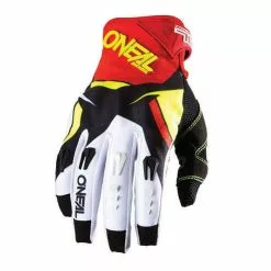 Oneal Hardwear Flow True Gloves - Red Hi-Viz - S