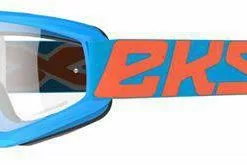 EKS GOX Flat Out Cyan Blue Clear Goggles