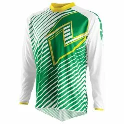 One Industries Atom Jersey - Lines Green/Yellow