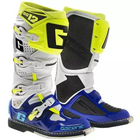 Gaerne SG-12 White Blue And Yellow Boots - White - 46 - Adult 3 Gaerne SG-12 White Blue And Yellow Boots - White - 46 - Adult