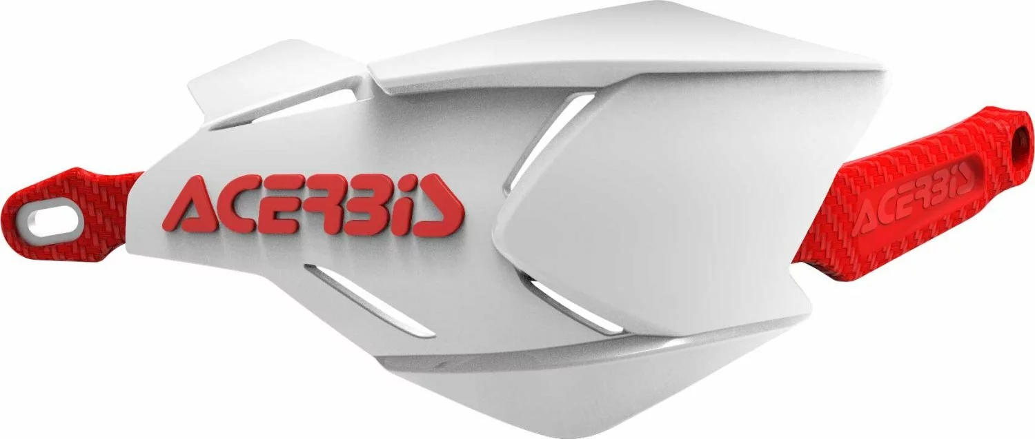 ACERBIS HANDGUARDS X-FACTORY WHITE RED 3 ACERBIS HANDGUARDS X-FACTORY WHITE RED