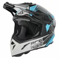 ACERBIS HELMET STEEL CARBON WHITE/BLUE XS