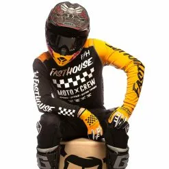 Fasthouse Grindhouse Alpha Jersey - Black/Amber - S -Outlet Helmets Store 27510208 p 2