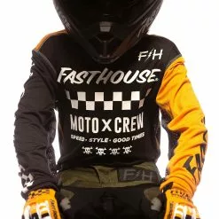 Fasthouse Grindhouse Alpha Youth Jersey - Black/Amber - S 7 Fasthouse Grindhouse Alpha Youth Jersey - Black/Amber - S -Outlet Helmets Store 27510221 p 2
