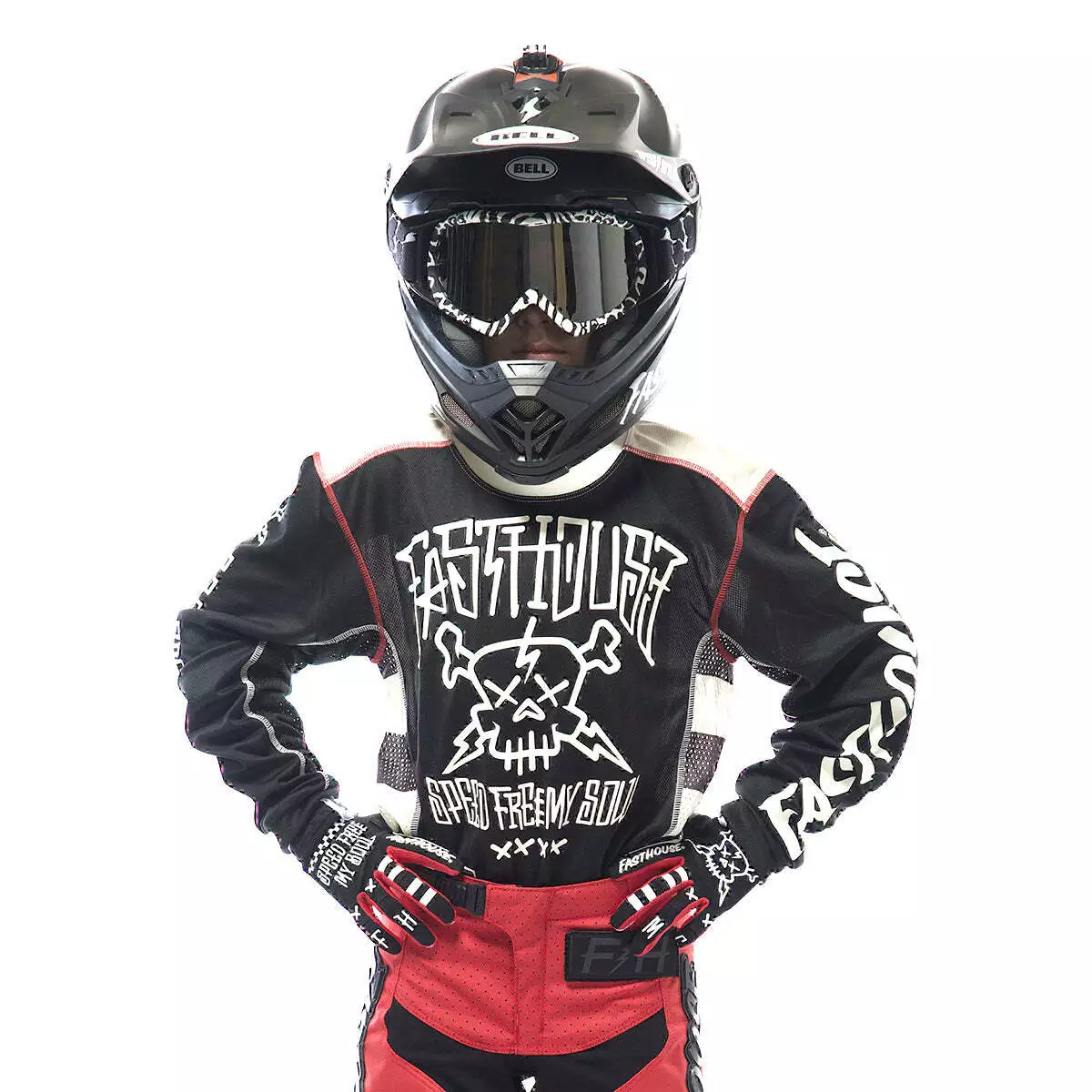 Fasthouse Grindhouse Akuma Youth Jersey - Black/White - S 5 Fasthouse Grindhouse Akuma Youth Jersey - Black/White - S - Image 3