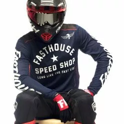 Fasthouse Originals Air Cooled Jersey - Navy/Black - S -Outlet Helmets Store 27563010 p 2