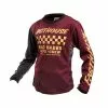 Fasthouse Grindhouse Golden Crew Youth Girls Jersey - Maroon - S -Outlet Helmets Store 27674321 p