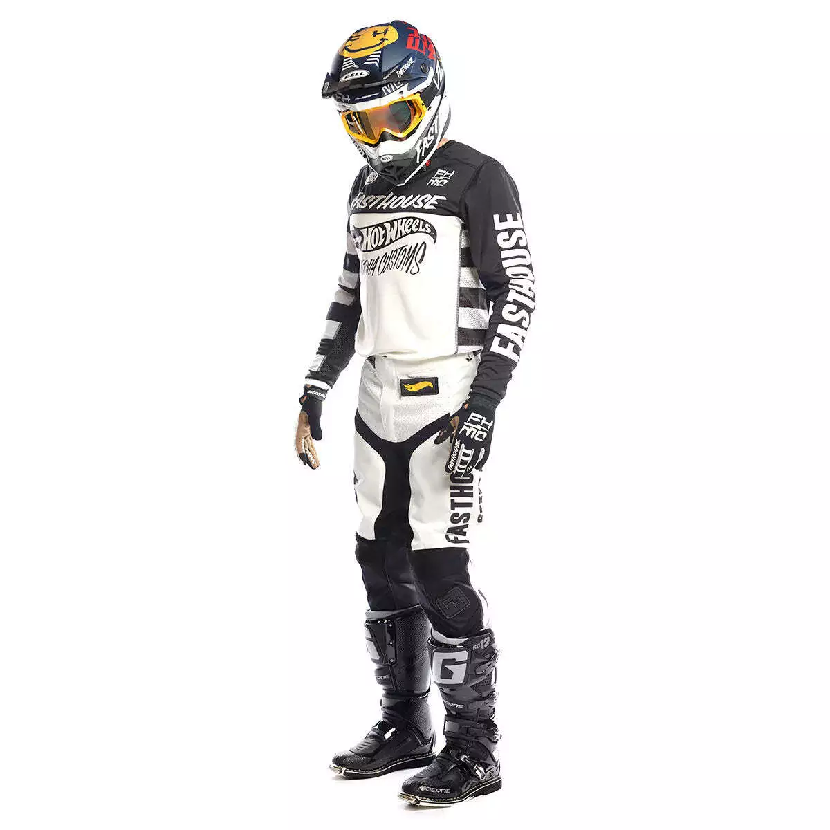 Fasthouse Grindhouse Hot Wheels Jersey - Black/White - S 6 Fasthouse Grindhouse Hot Wheels Jersey - Black/White - S - Image 4