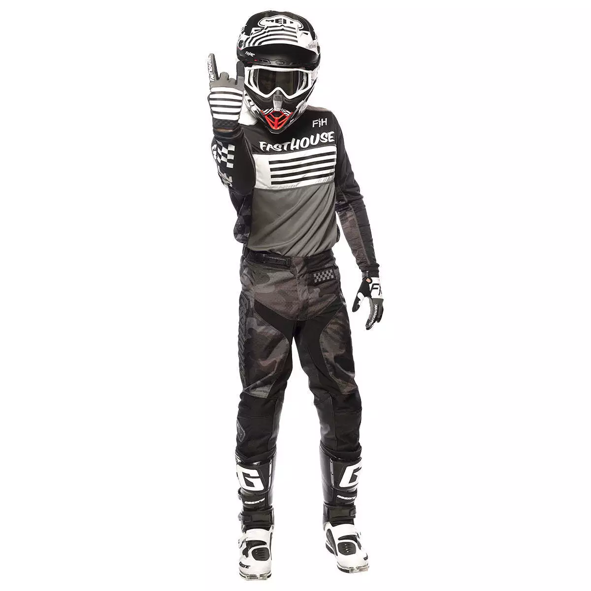 Fasthouse Grindhouse Omega Jersey - Black/Grey - S 9 Fasthouse Grindhouse Omega Jersey - Black/Grey - S - Image 7