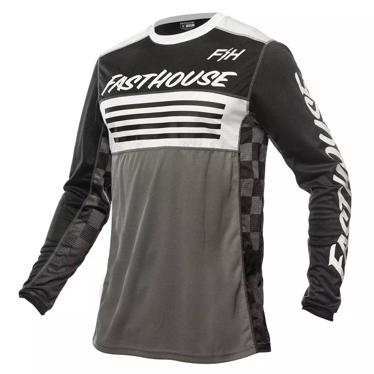 Fasthouse Grindhouse Omega Jersey - Black/Grey - S 3 Fasthouse Grindhouse Omega Jersey - Black/Grey - S