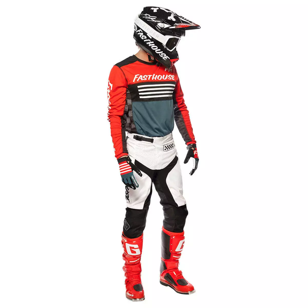 Fasthouse Grindhouse Omega Jersey - Red/White/Blue - S 7 Fasthouse Grindhouse Omega Jersey - Red/White/Blue - S - Image 5