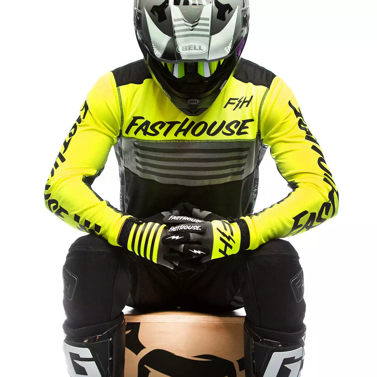 Fasthouse Grindhouse Omega Jersey - Hi Vis/Black - S 5 Fasthouse Grindhouse Omega Jersey - Hi Vis/Black - S - Image 3