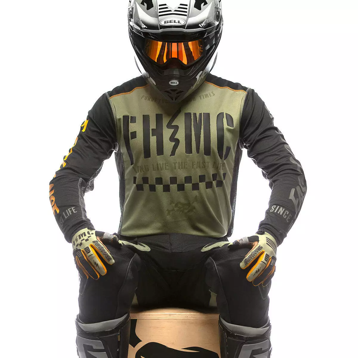 Fasthouse Off-Road Grindhouse Charge Jersey - Dusty Olive/Black - S 5 Fasthouse Off-Road Grindhouse Charge Jersey - Dusty Olive/Black - S - Image 3