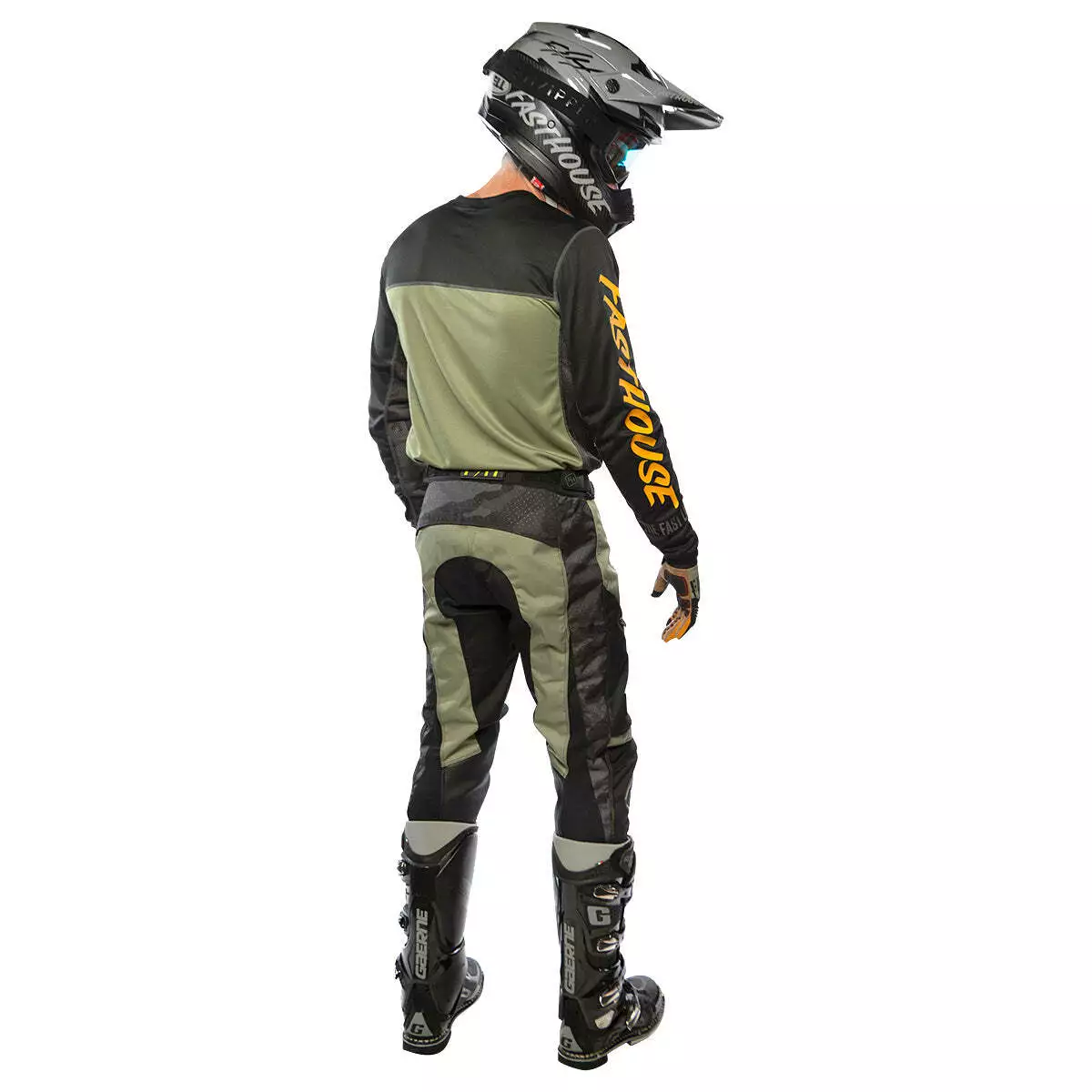 Fasthouse Off-Road Grindhouse Charge Jersey - Dusty Olive/Black - S 6 Fasthouse Off-Road Grindhouse Charge Jersey - Dusty Olive/Black - S - Image 4