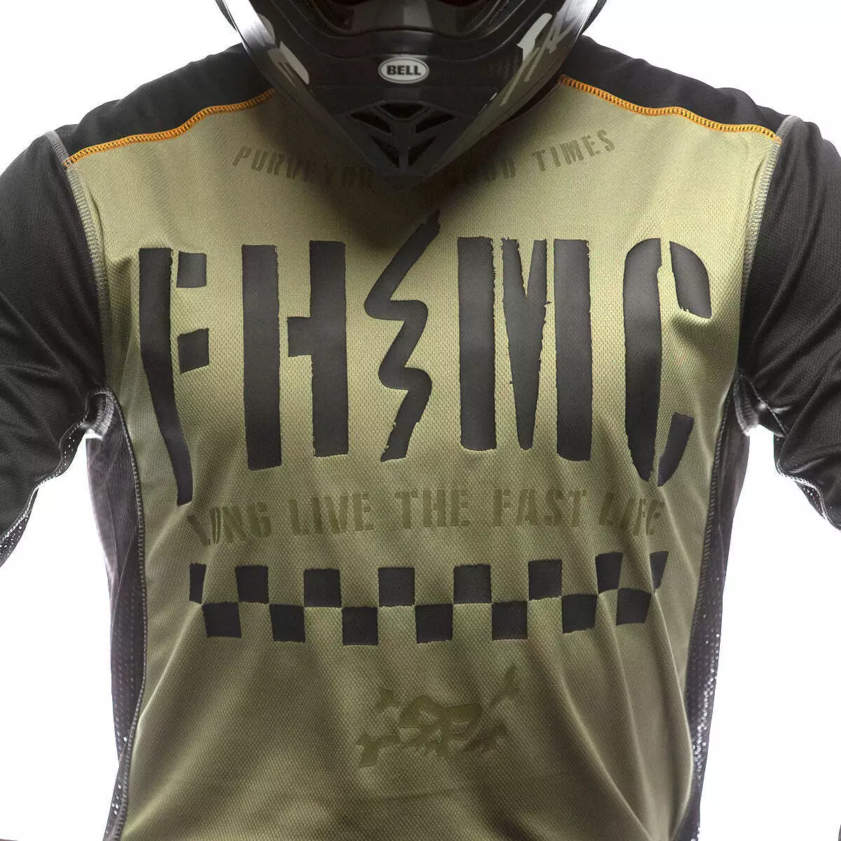 Fasthouse Off-Road Grindhouse Charge Jersey - Dusty Olive/Black - S 8 Fasthouse Off-Road Grindhouse Charge Jersey - Dusty Olive/Black - S - Image 6
