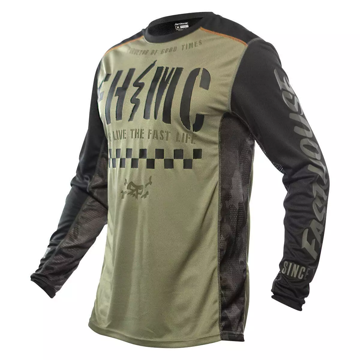 Fasthouse Off-Road Grindhouse Charge Jersey - Dusty Olive/Black - S 3 Fasthouse Off-Road Grindhouse Charge Jersey - Dusty Olive/Black - S