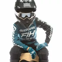 Fasthouse Grindhouse Slammer Youth Jersey - Blue/Black - XS 9 Fasthouse Grindhouse Slammer Youth Jersey - Blue/Black - XS -Outlet Helmets Store 28163020 p 2