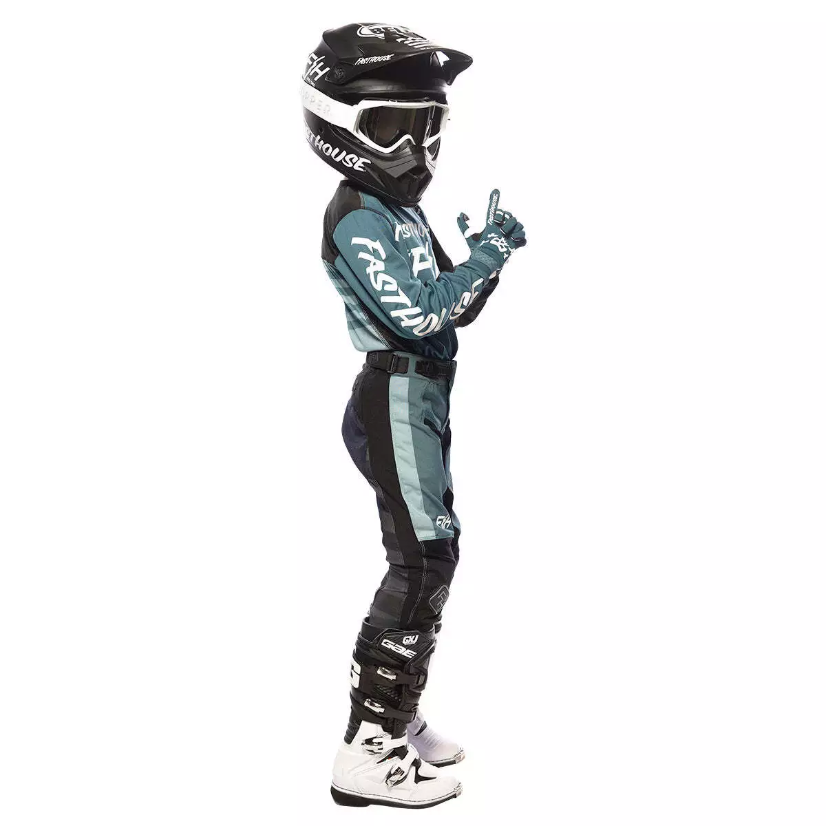 Fasthouse Grindhouse Slammer Youth Jersey - Blue/Black - XS 6 Fasthouse Grindhouse Slammer Youth Jersey - Blue/Black - XS - Image 4