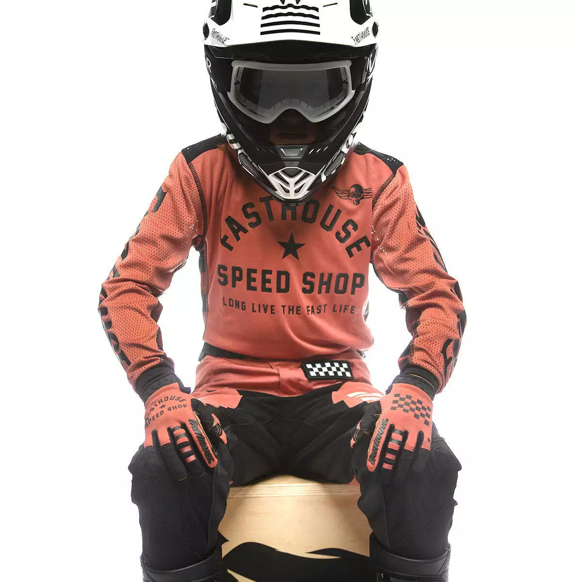 Fasthouse A/C Grindhouse Originals Girls Jersey - Mauve - XS 5 Fasthouse A/C Grindhouse Originals Girls Jersey - Mauve - XS - Image 3