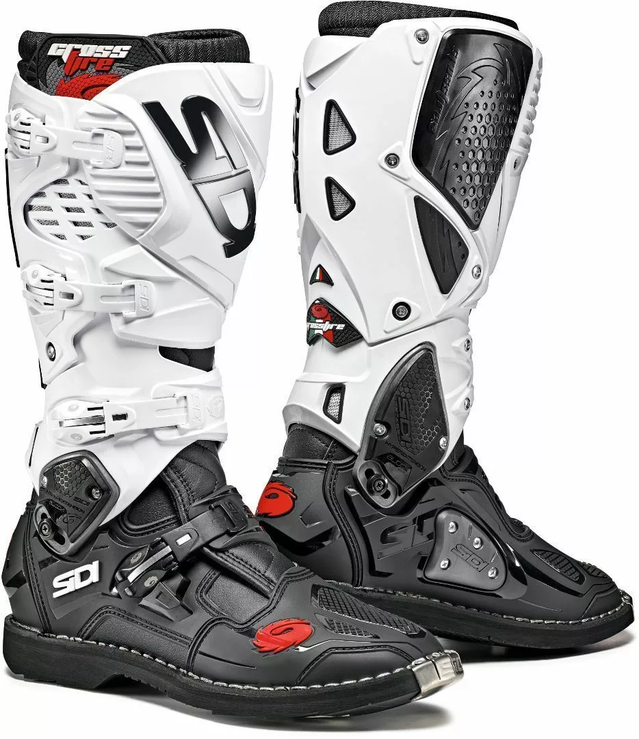 Sidi Crossfire 3 Black White Boots 3 Sidi Crossfire 3 Black White Boots