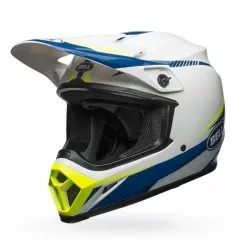 Bell MX-9 MIPS Torch Helmet - White/Blue/Yellow - XL