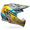 Bell Moto-9 MIPS Tagger Yellow Blue White Helmet - Unisex - Large - Adult - Yellow/Blue/White