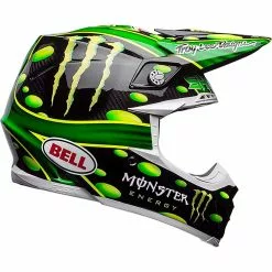 Bell Moto-9 Flex McGrath Monster Green Black Helmet - Unisex - Medium - Adult - Green/Black