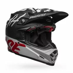 Bell Moto-9 Flex Fasthouse WRWF Black/White/Red Helmet