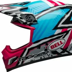 Bell MX-9 MIPS Tagger Asymetric Blue/Pink Helmets -Outlet Helmets Store 7100885 p 2