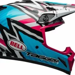 Bell MX-9 MIPS Tagger Asymetric Blue/Pink Helmets