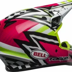 Bell MX-9 MIPS Tagger Asymetric Pink/Green Helmets - Medium - Adult -Outlet Helmets Store 7100898 p 2