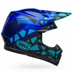 Bell Moto-9 MIPS Tremor Matte/Gloss Blue/Black Helmet - Black - Medium - Adult