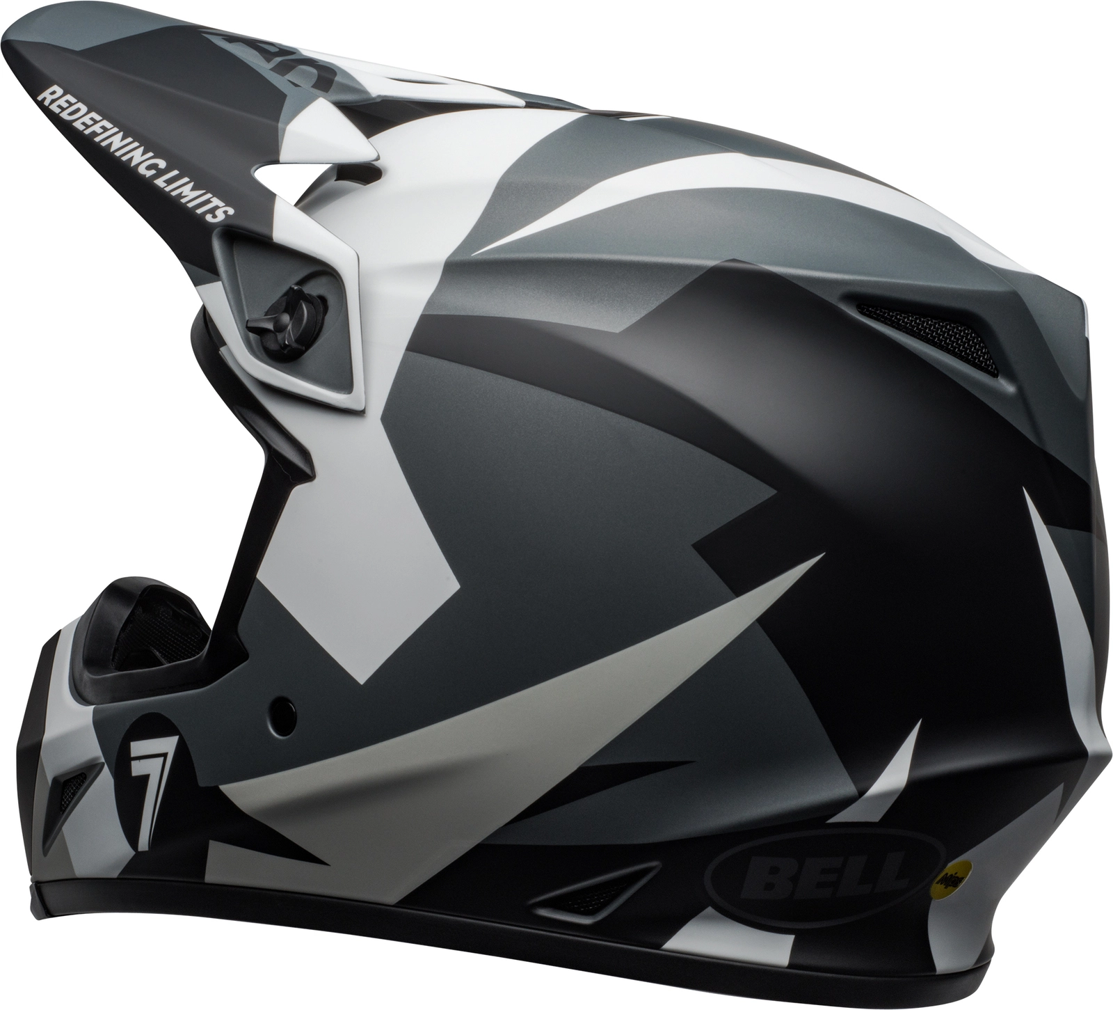 Bell MX-9 MIPS Seven Battleship Matte Black/Grey Helmets - Large - Adult 3 Bell MX-9 MIPS Seven Battleship Matte Black/Grey Helmets - Large - Adult