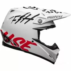 Bell Moto-9 Flex Fasthouse Helmet - Matte White/Black/Red - XL