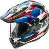 Arai XD-4 Depart Blue White Red Helmet - Red - Medium - Adult -Outlet Helmets Store AH30DBU4 P