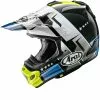 Arai VX-Pro 4 Combat Black Blue Yellow Helmet -Outlet Helmets Store AH33COM4 p
