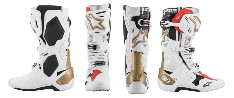 Alpinestars Tech 10 Squad20 Limited Edition White Gold Boots 5 Alpinestars Tech 10 Squad20 Limited Edition White Gold Boots - Image 3