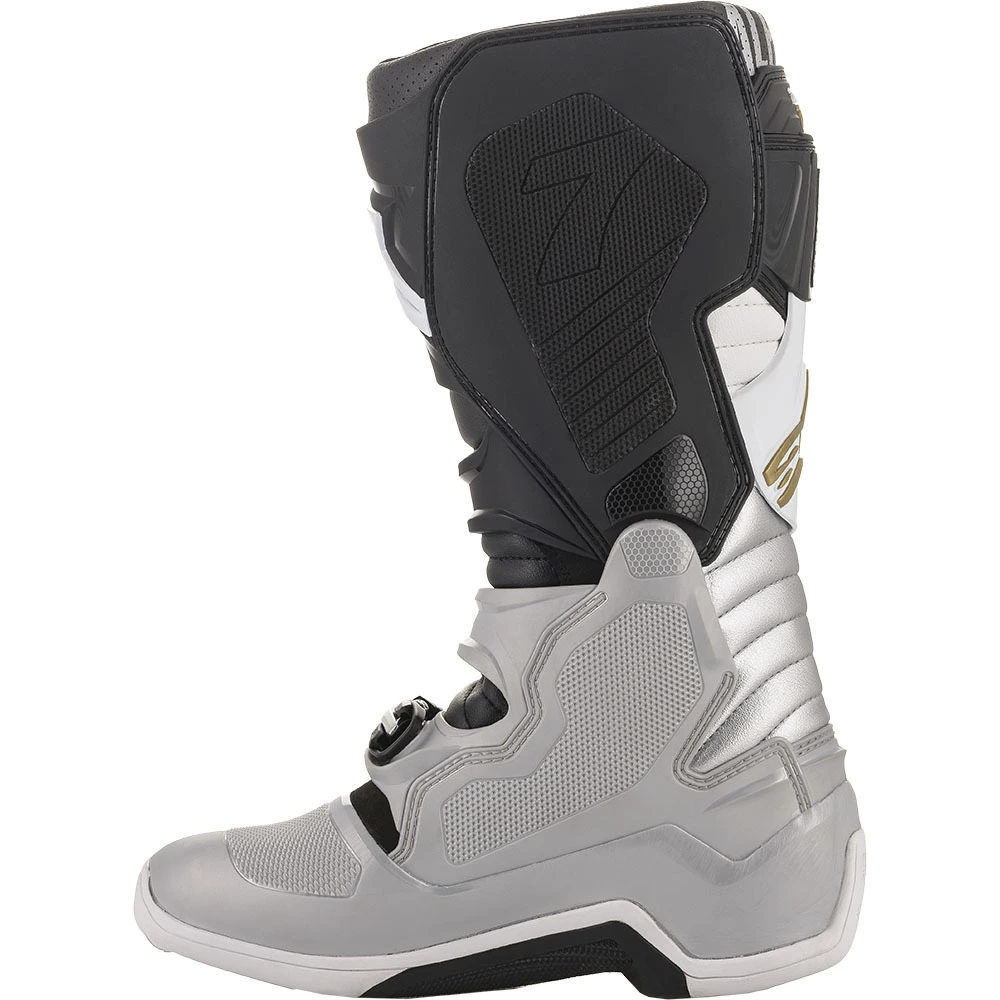 Alpinestars Tech 7 Black Silver White And Gold Boots - White - 8 - Adult 5 Alpinestars Tech 7 Black Silver White And Gold Boots - White - 8 - Adult - Image 3