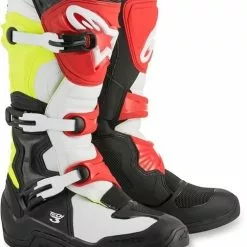 Alpinestars Tech 3 Boots - Black/White/Yellow/Red - 11
