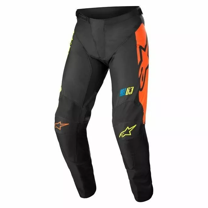 Alpinestars 2022 Youth Racer Compass Pants - Black/Yellow/Coral - 24 3 Alpinestars 2022 Youth Racer Compass Pants - Black/Yellow/Coral - 24