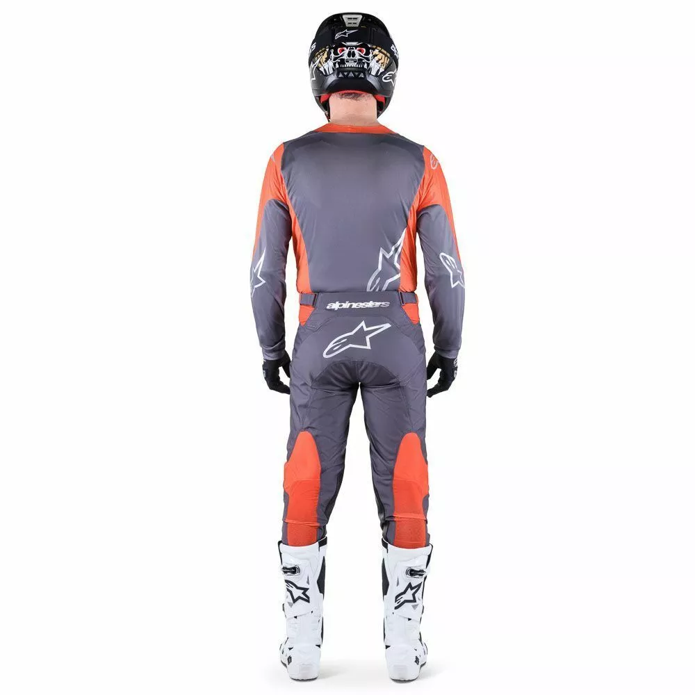 Alpinestars 2023 Racer Hoen Jersey - Magnet/Orange - S 6 Alpinestars 2023 Racer Hoen Jersey - Magnet/Orange - S - Image 4