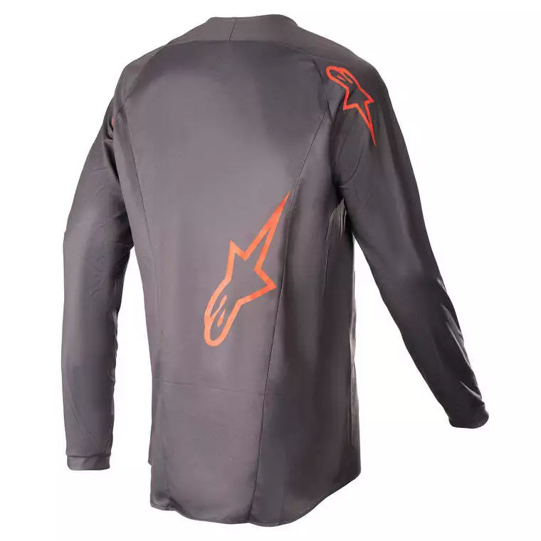 Alpinestars 2023 Fluid Lurve Jersey - Magnet/Red - M 4 Alpinestars 2023 Fluid Lurve Jersey - Magnet/Red - M - Image 2