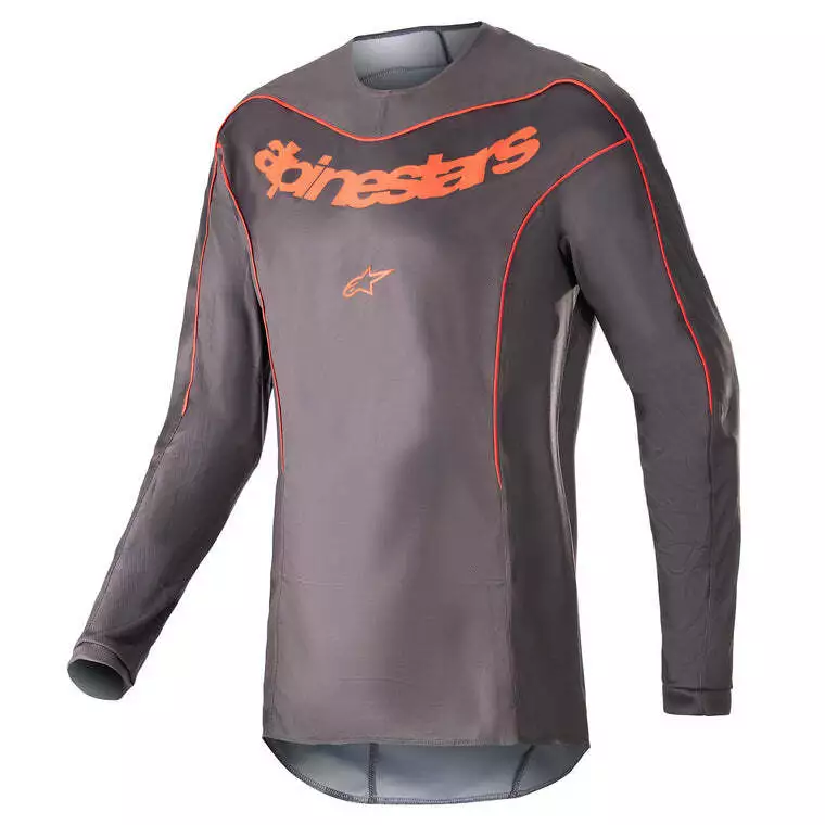 Alpinestars 2023 Fluid Lurve Jersey - Magnet/Red - M 3 Alpinestars 2023 Fluid Lurve Jersey - Magnet/Red - M