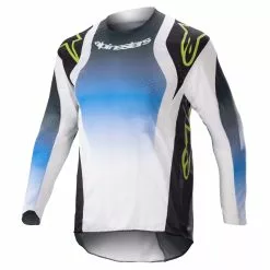 Alpinestars 2023 Youth Racer Push Jersey - Blue/White - S