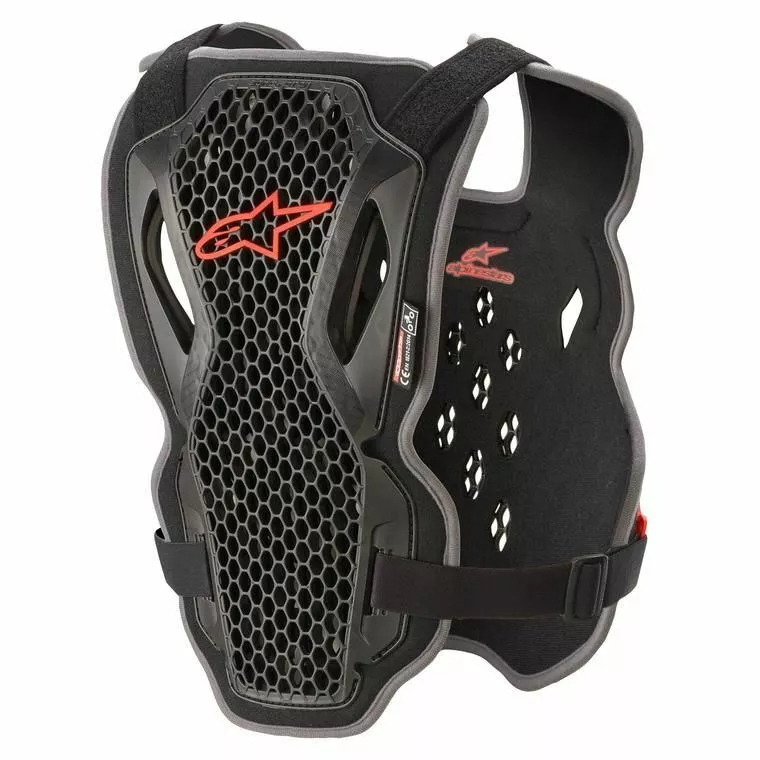 Alpinestars Bionic Action Black Red Chest Protector - Unisex - Medium/Large 4 Alpinestars Bionic Action Black Red Chest Protector - Unisex - Medium/Large - Image 2