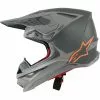 Alpinestars SM-10 Meta Black Grey Orange Helmet -Outlet Helmets Store AS8300219144158 p
