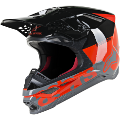 Alpinestars Supertech M8 Radium Helmet - Red/Black/Grey - S