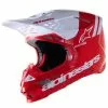 Alpinestars Supertech M8 Radium 2 Helmet - Red/White - L -Outlet Helmets Store AS8301423301262 p