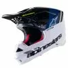 Alpinestars Supertech M8 Radium 2 Helmet - Blue/White/Black - M -Outlet Helmets Store AS8301423970262 p